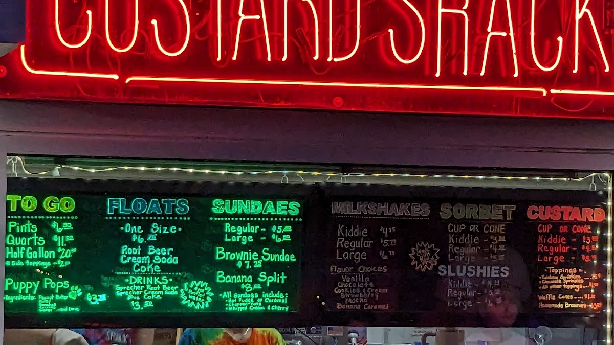 Custard Shack Photo Menu 1
