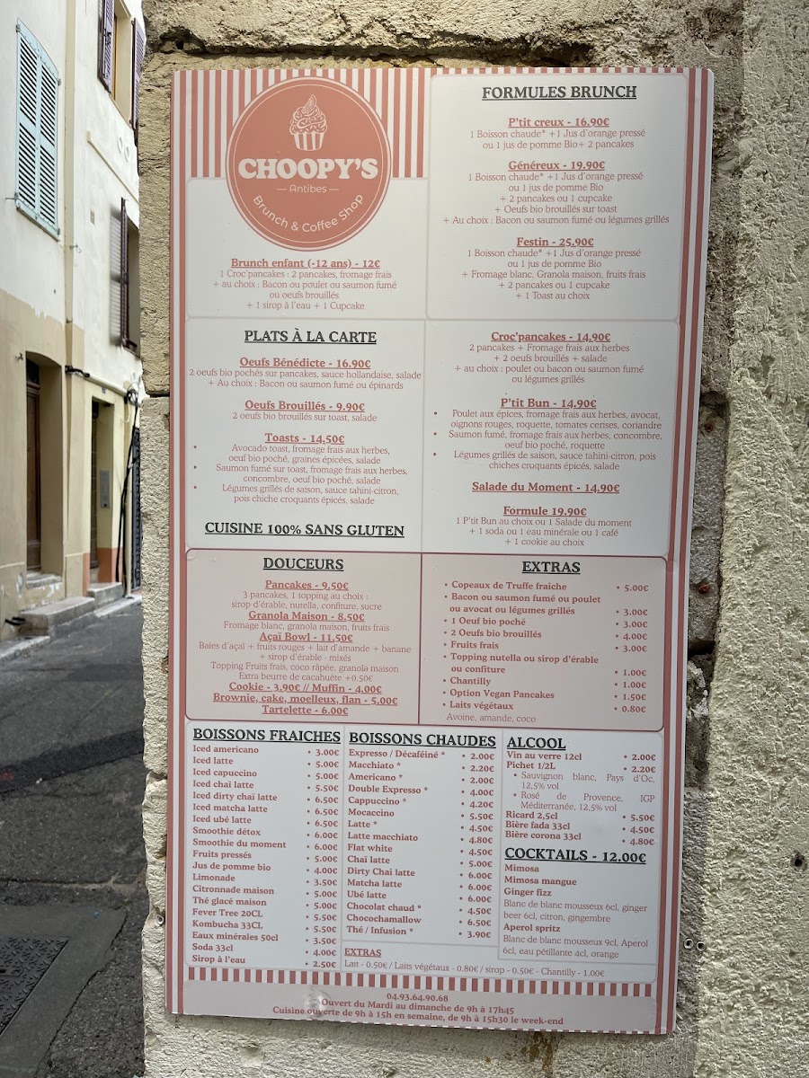 Choopy's Brunch & Coffee shop Photo Menu 1