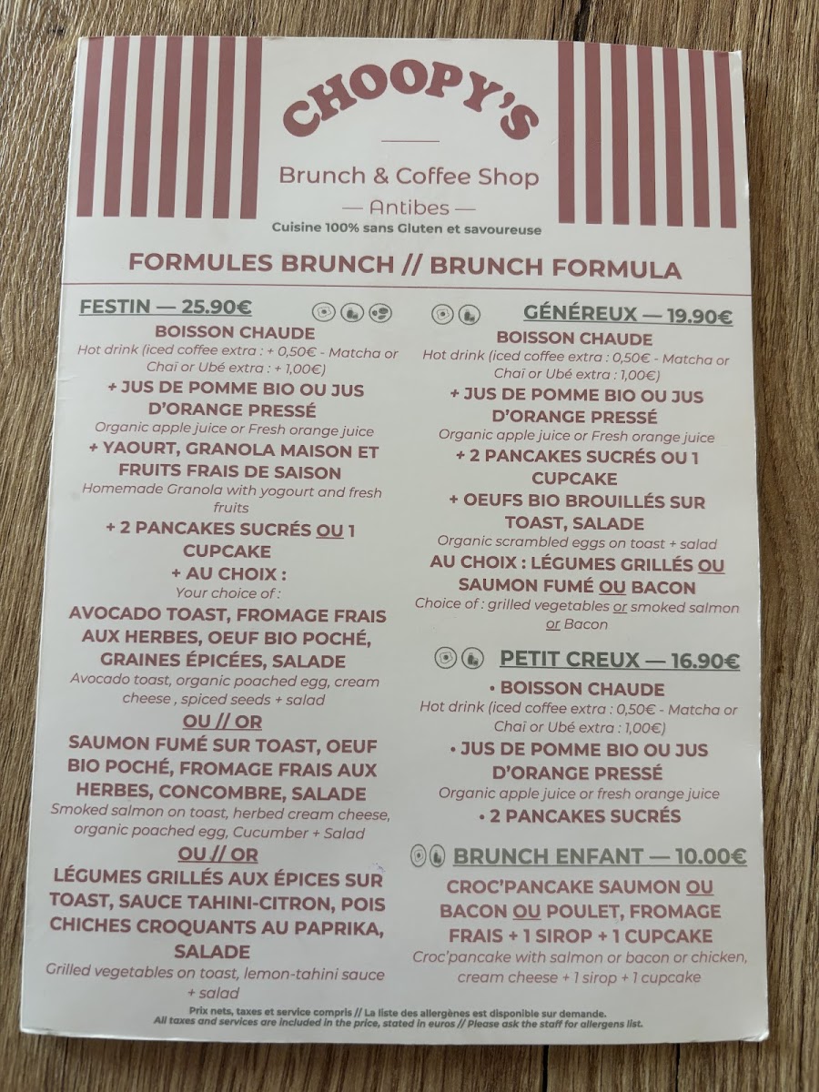 Choopy's Brunch & Coffee shop Photo Menu 5