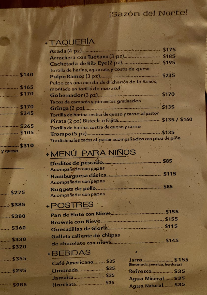 Hidalgo Botanero Photo Menu 2