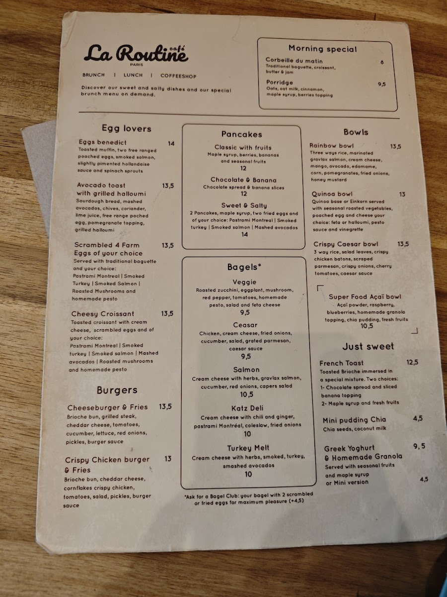 La Routine Café Photo Menu 3