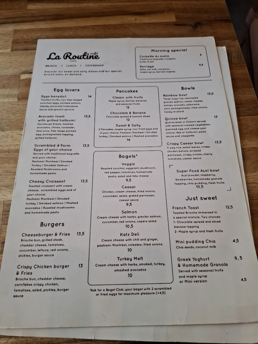 La Routine Café Photo Menu 4