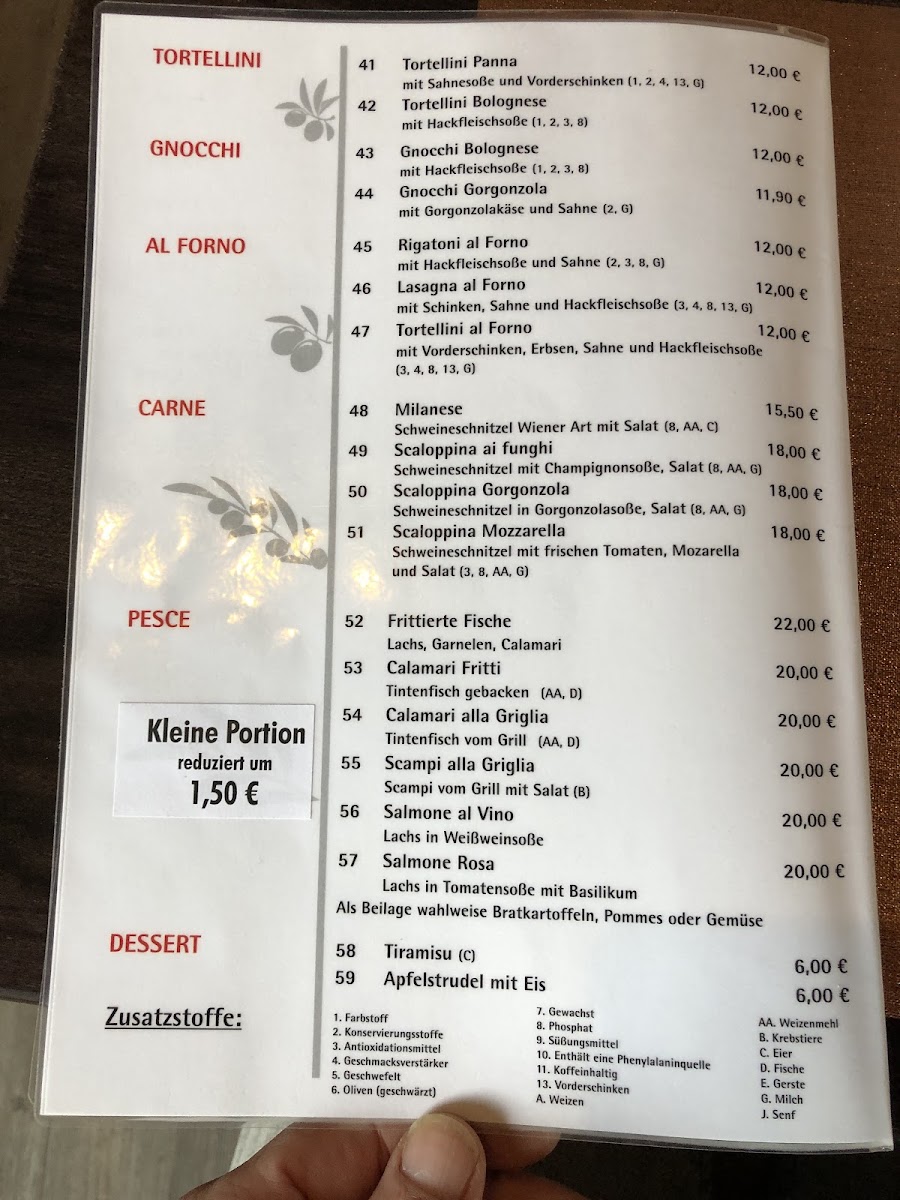 Amici Miei Restaurant Photo Menu 4