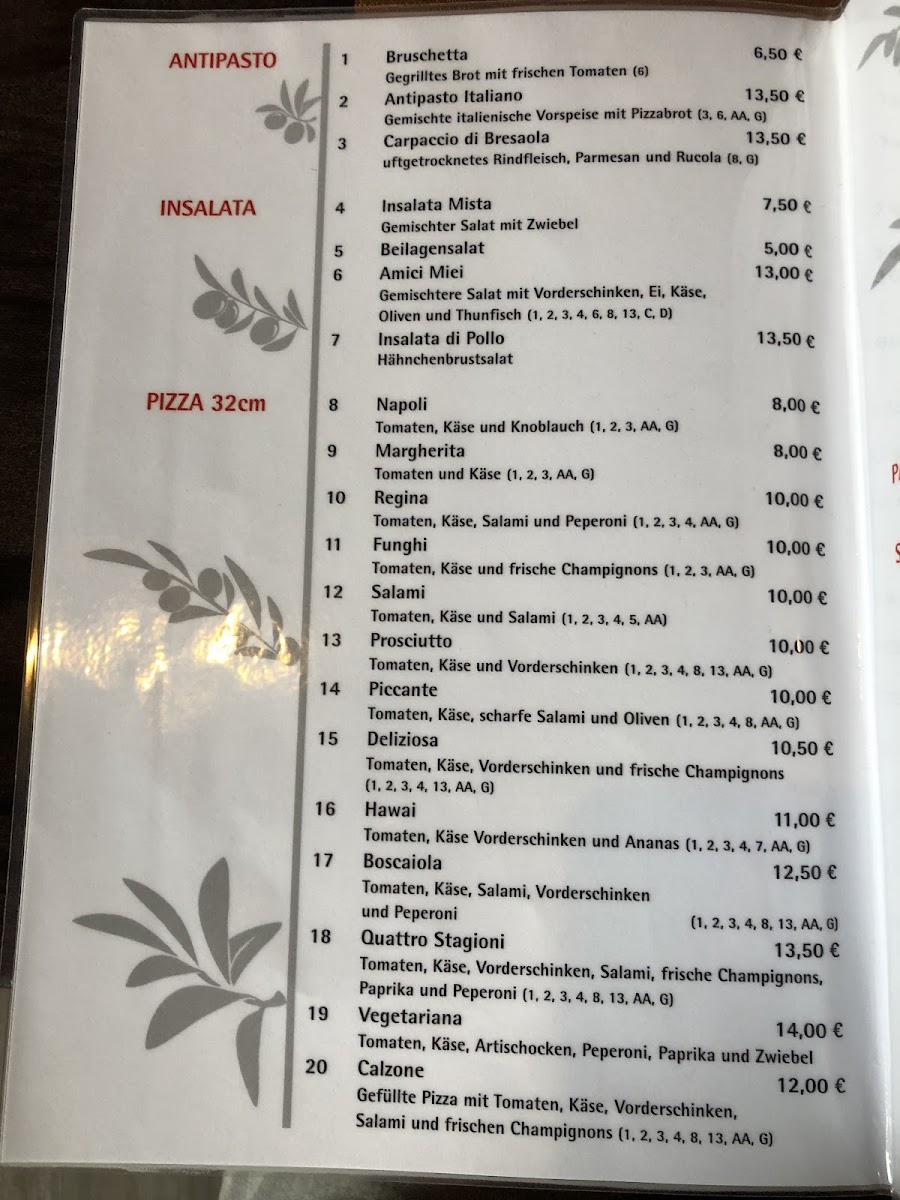 Amici Miei Restaurant Photo Menu 9
