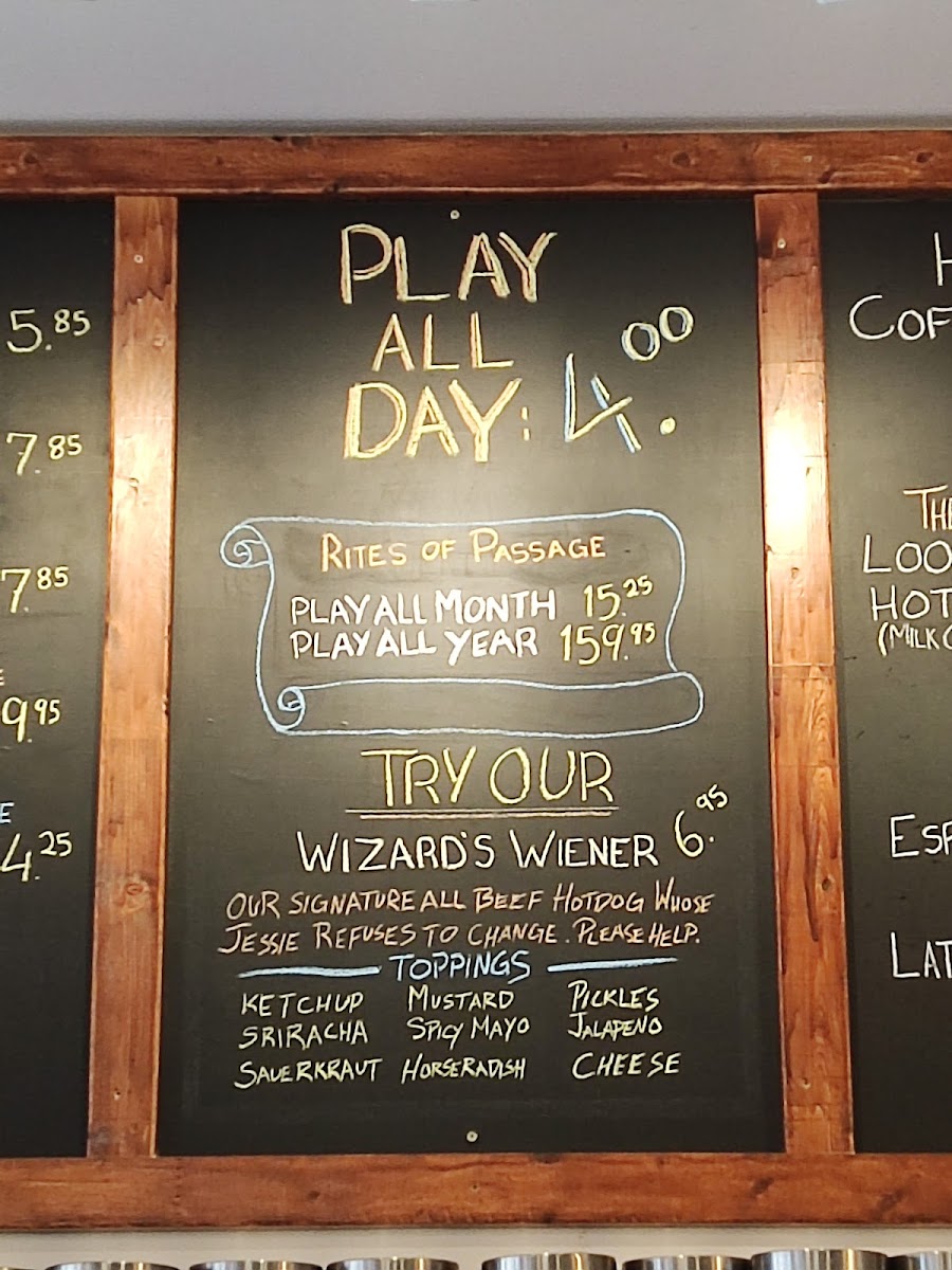 Brew Wizards Board Game Café Photo Menu 3