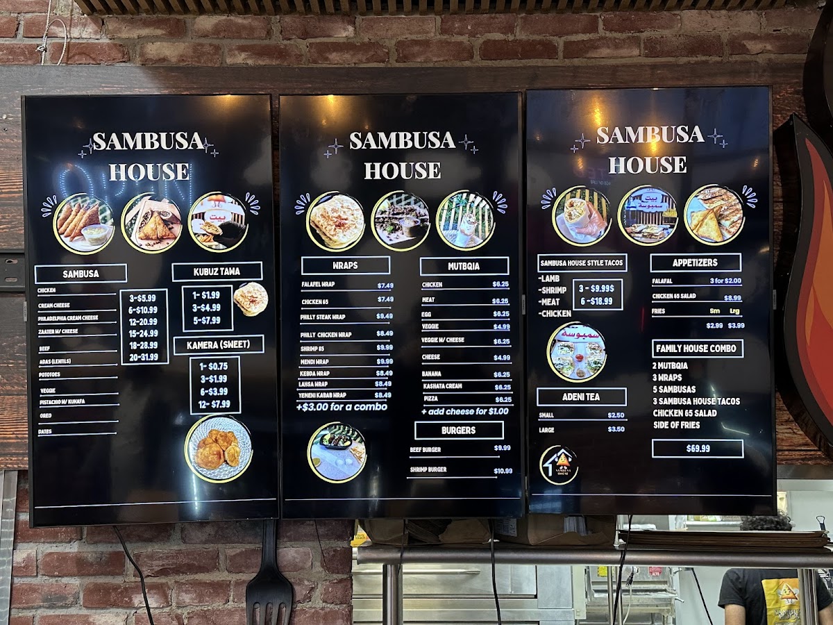 Sambusa House Photo Menu 2