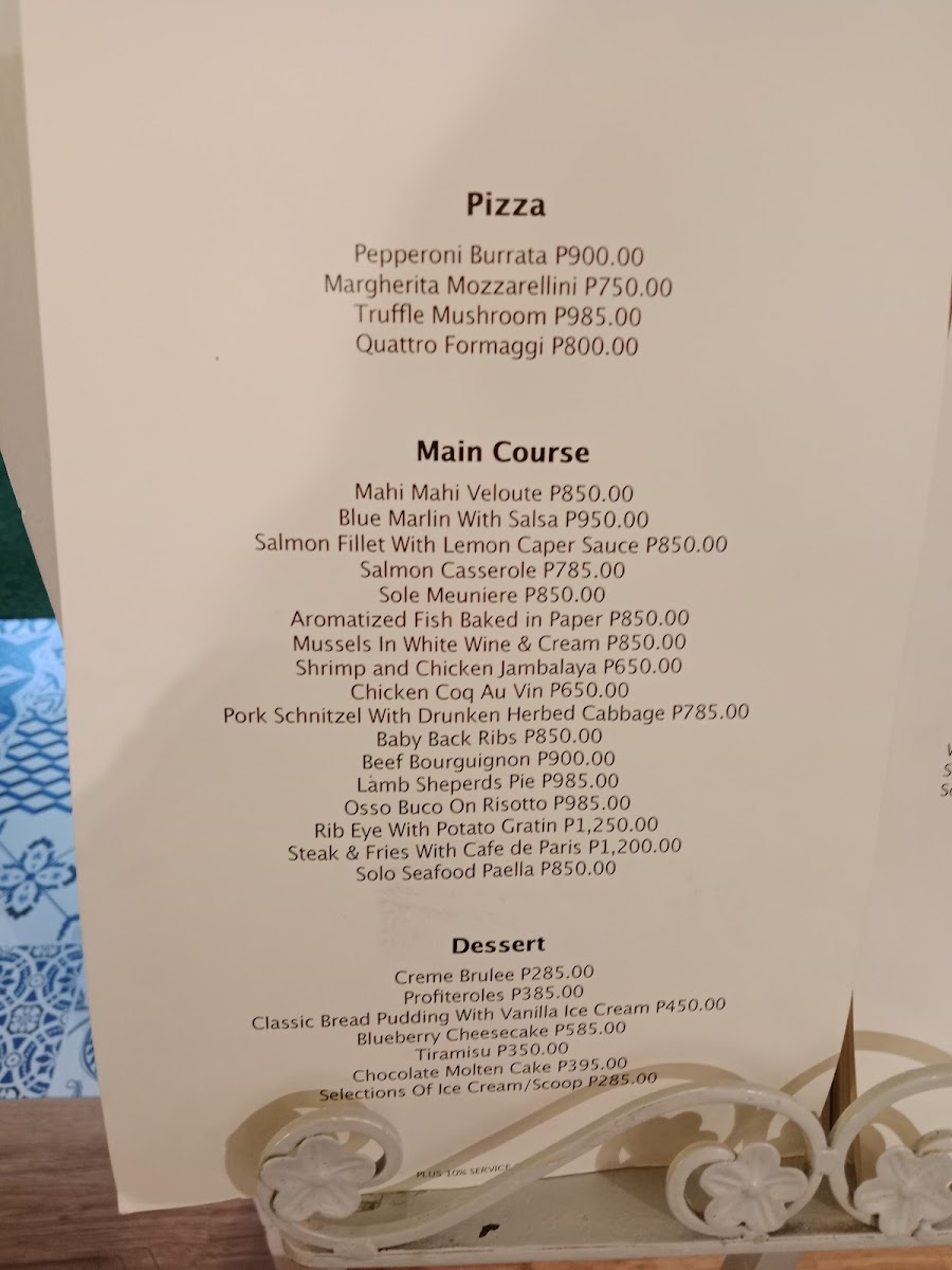 Maria Luisa's Garden Cafe Photo Menu 9