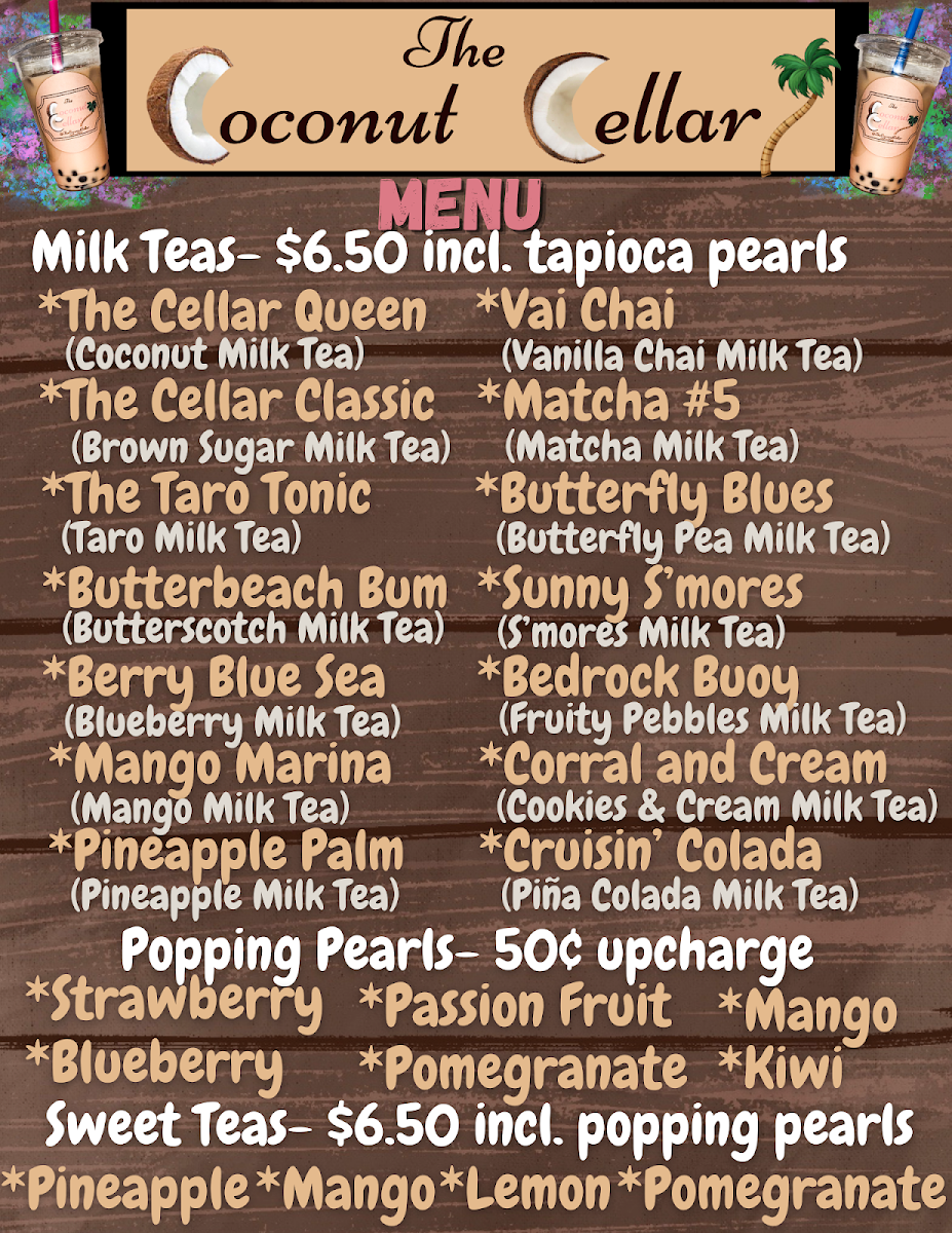 The Coconut Cellar Photo Menu 2