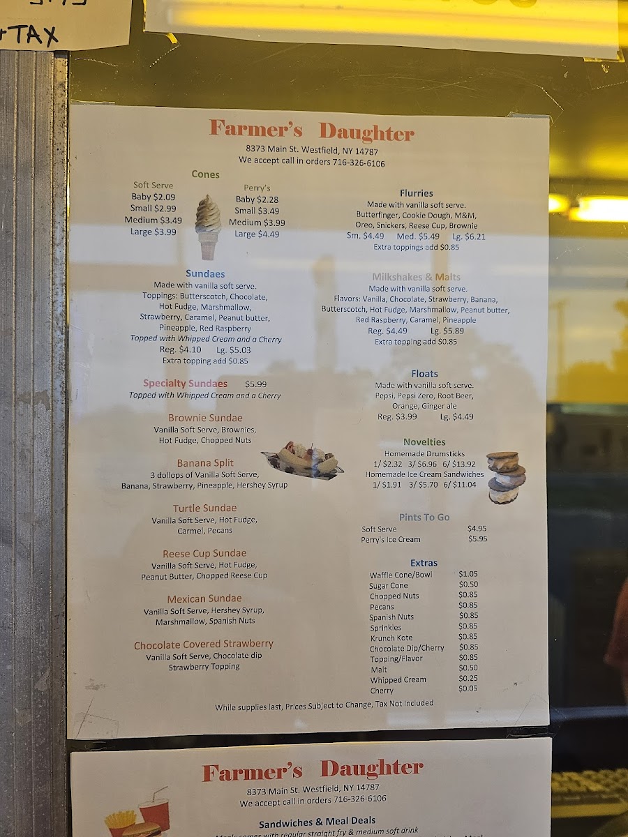 Farmer's Daughter Photo Menu 3