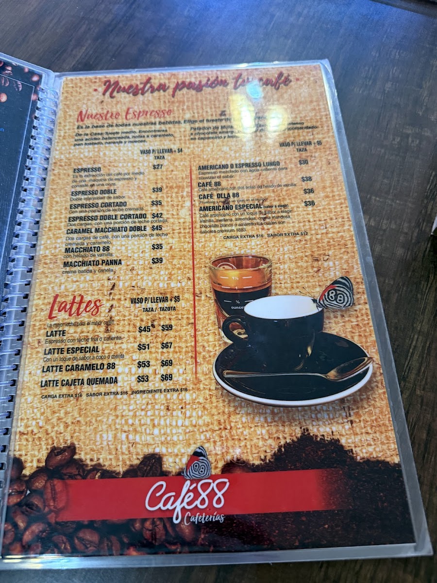 Café 88 Cafetería sucursal carretera Photo Menu 1