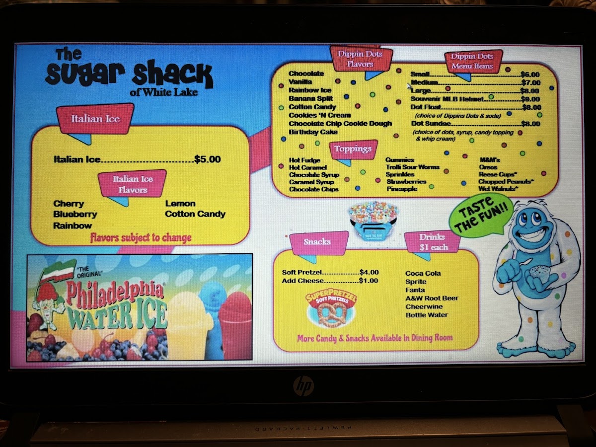 The Sugar Shack Of White Lake Photo Menu 2