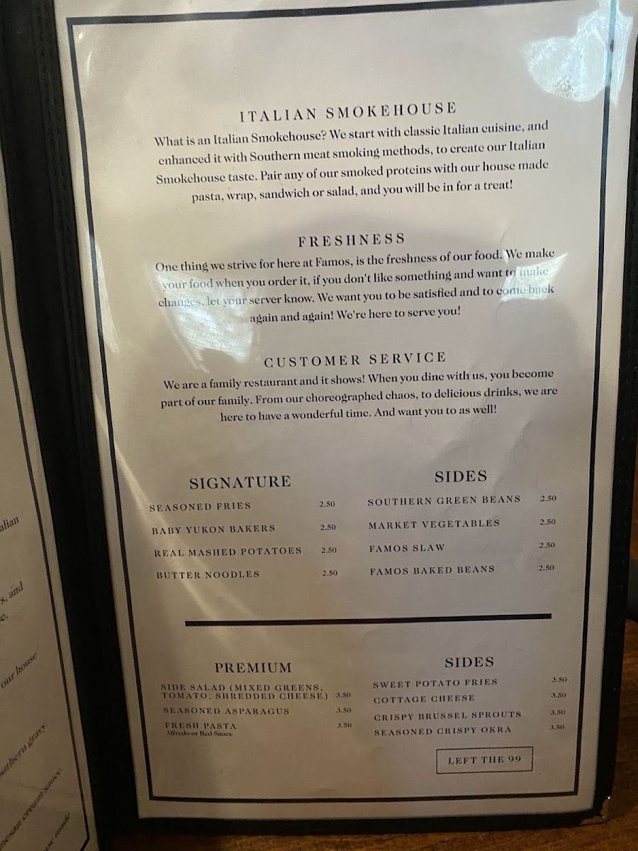 Famos Italian Smokehouse Photo Menu 7