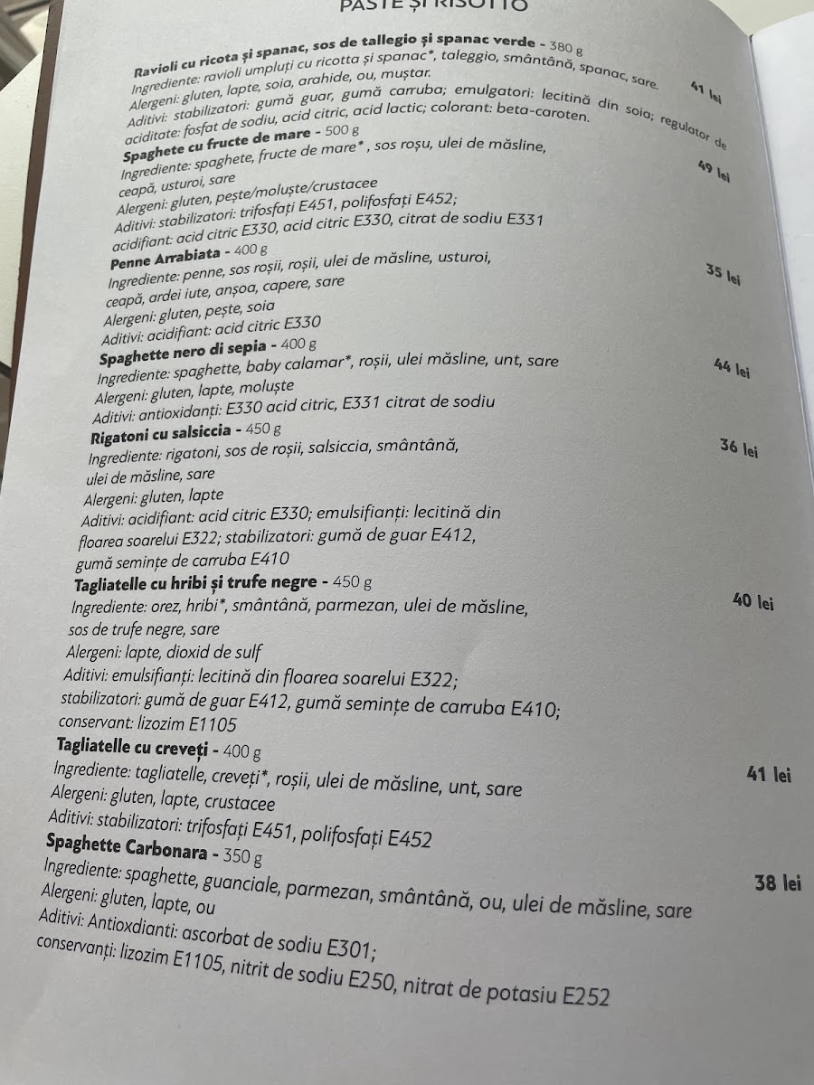 Nova Restaurant Photo Menu 2