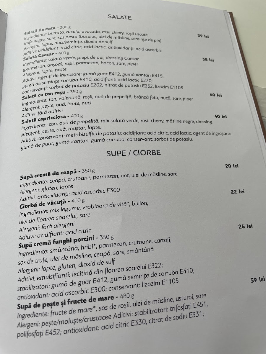 Nova Restaurant Photo Menu 3