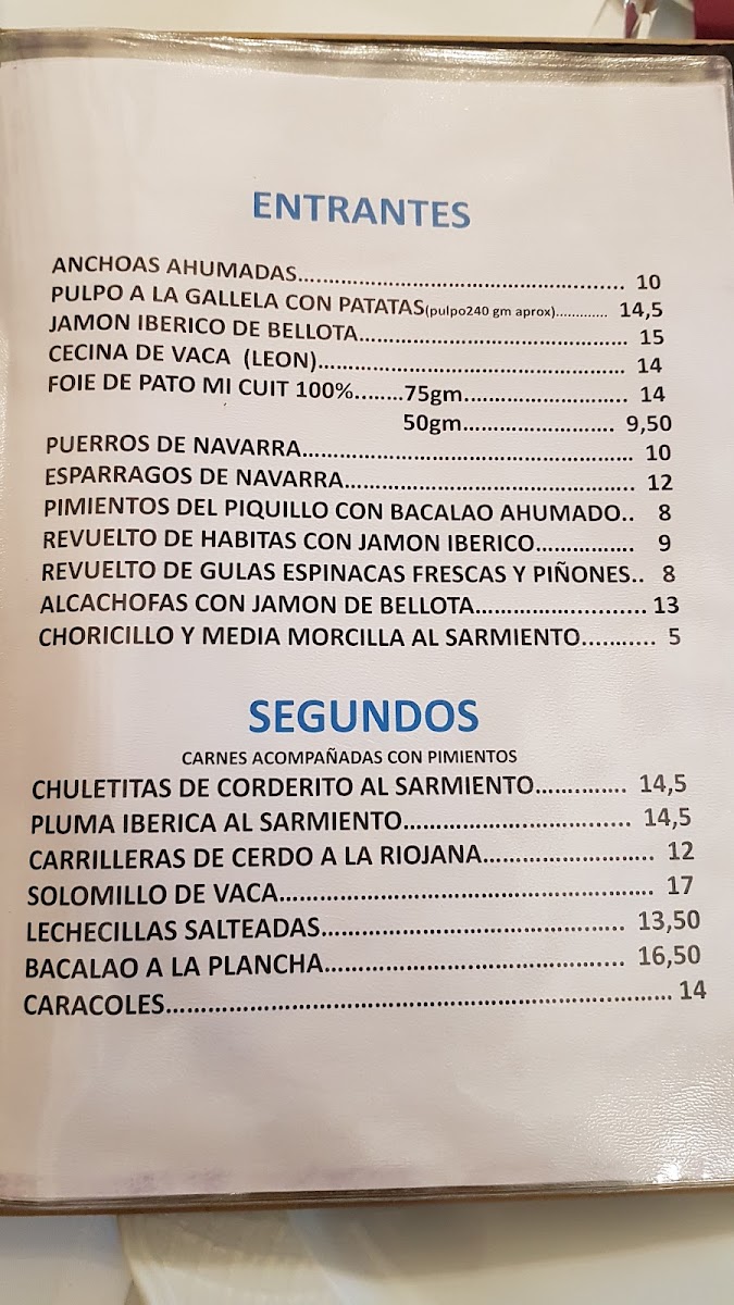 El Trujal del Abuelo Photo Menu 10