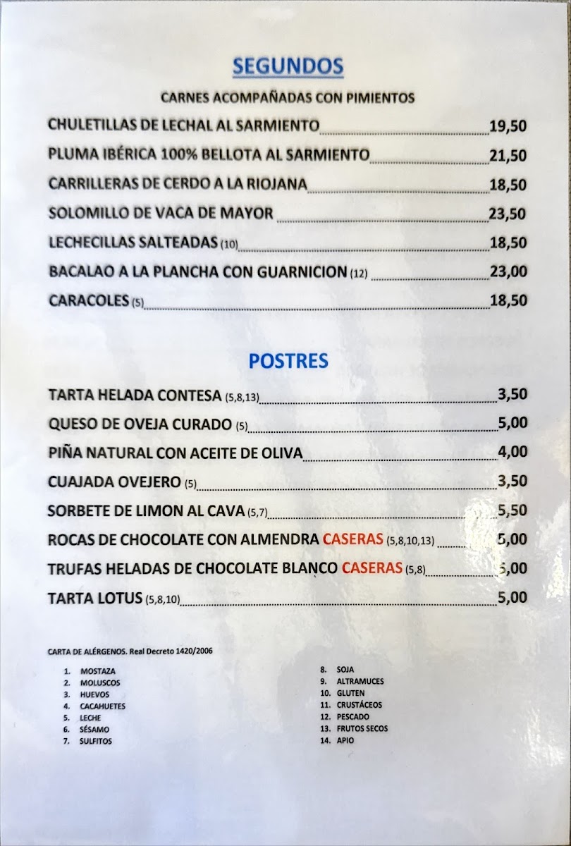 El Trujal del Abuelo Photo Menu 6