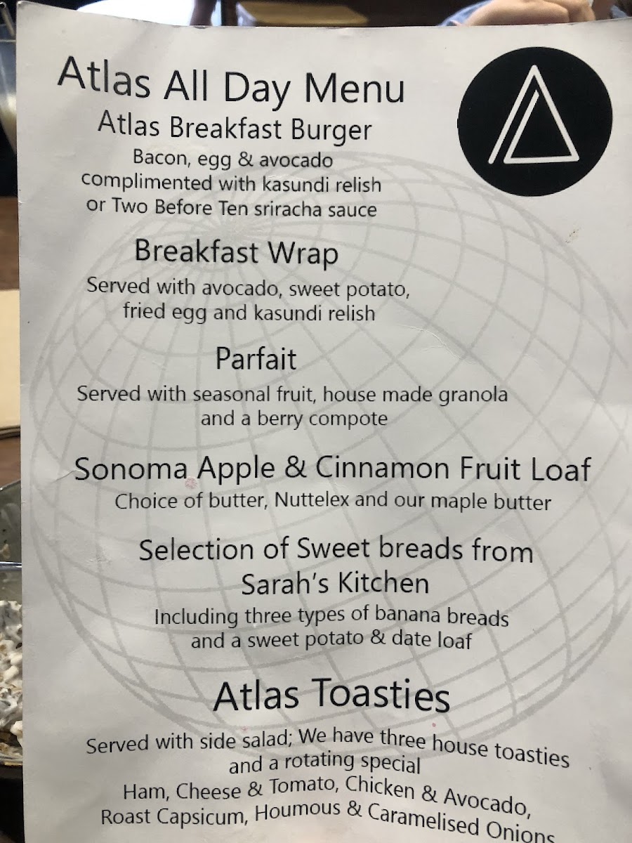 Atlas Cafe Photo Menu 3