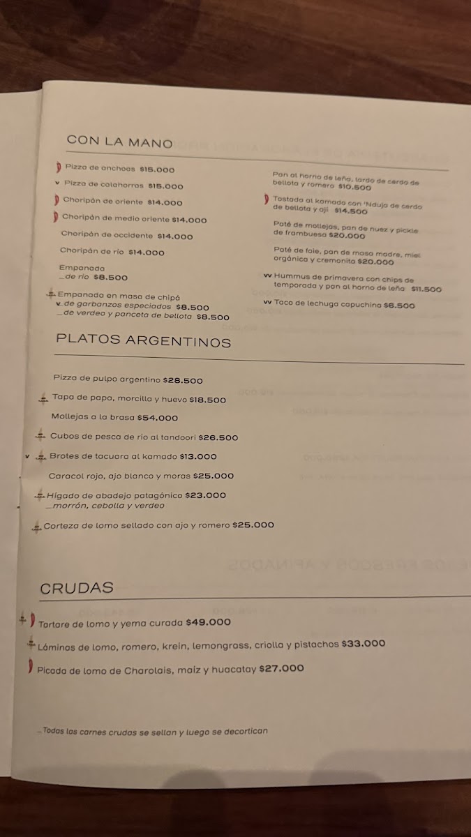 Anchoita Photo Menu 1