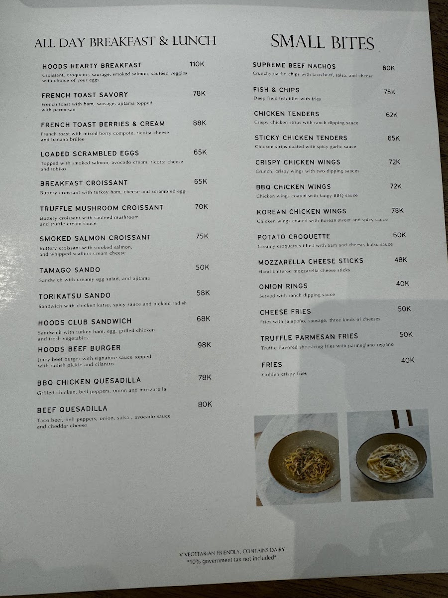 Hoods Coffee Photo Menu 5