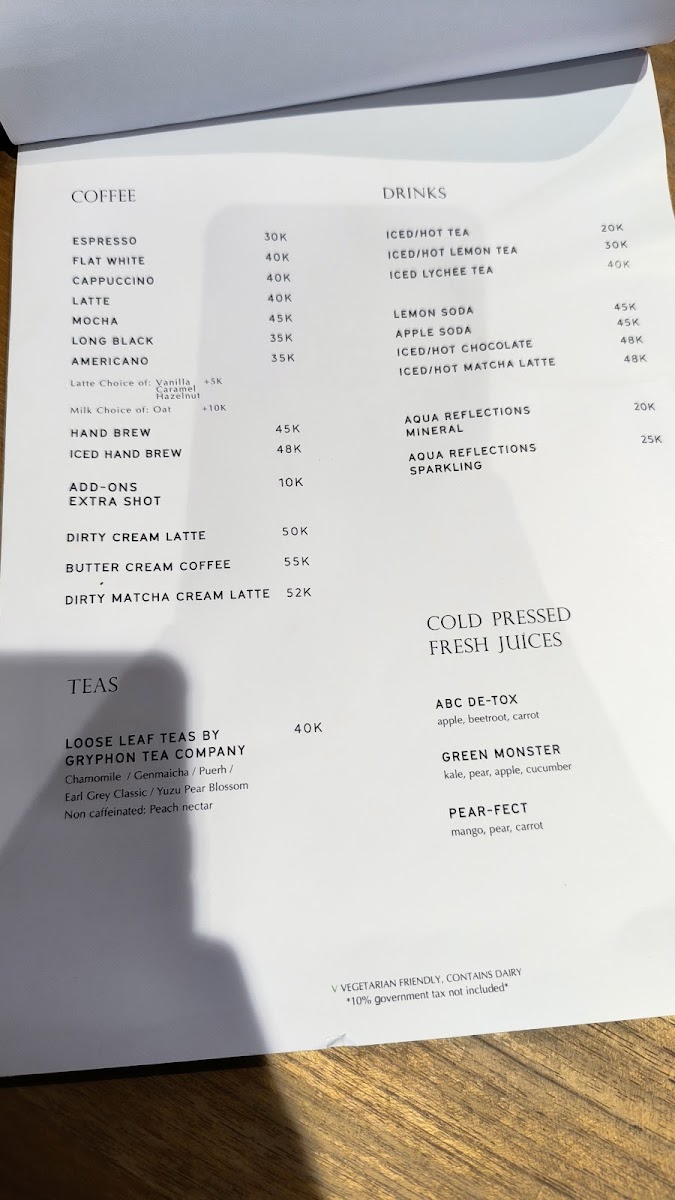 Hoods Coffee Photo Menu 9