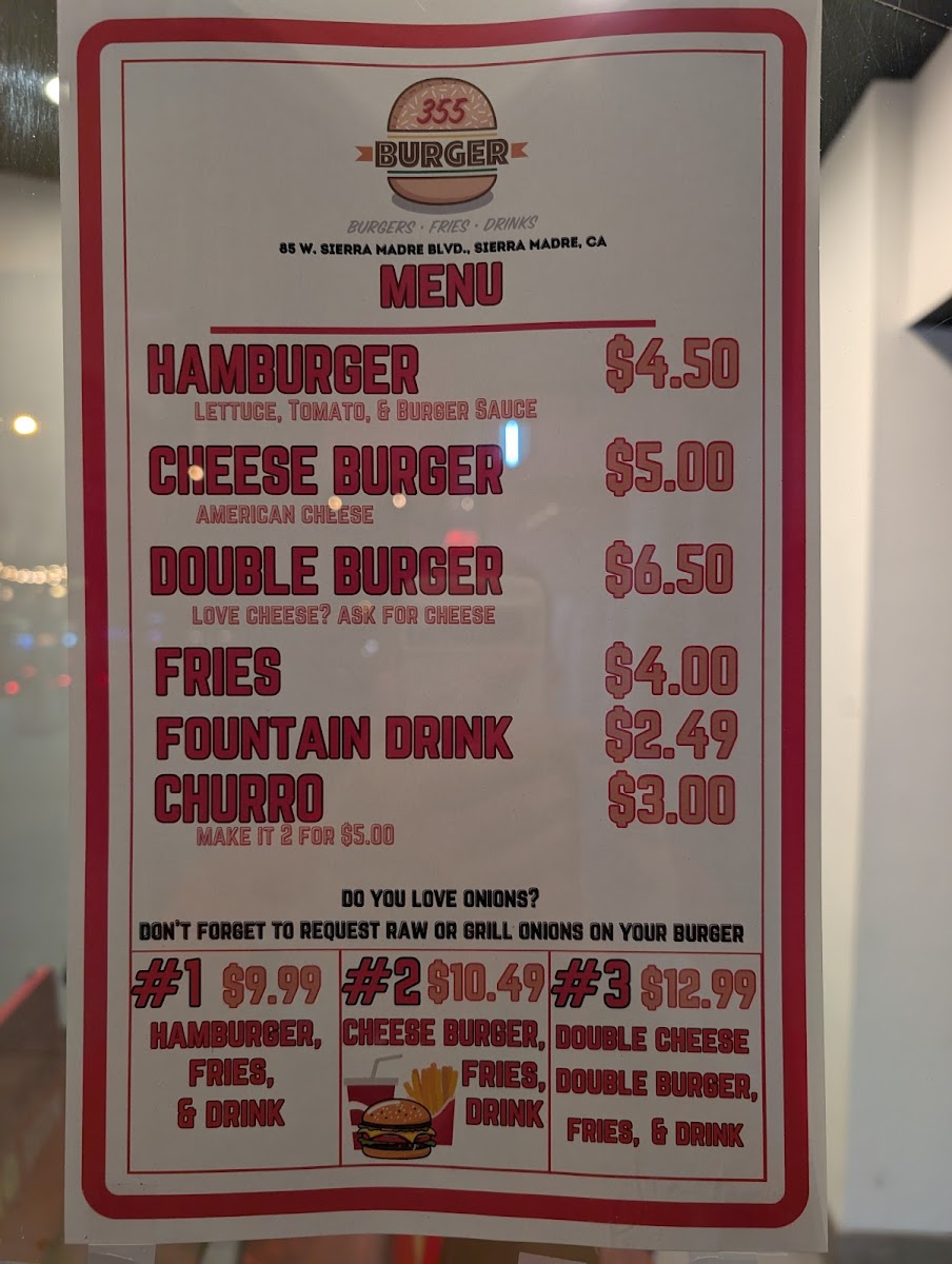 355 Burger Photo Menu 3