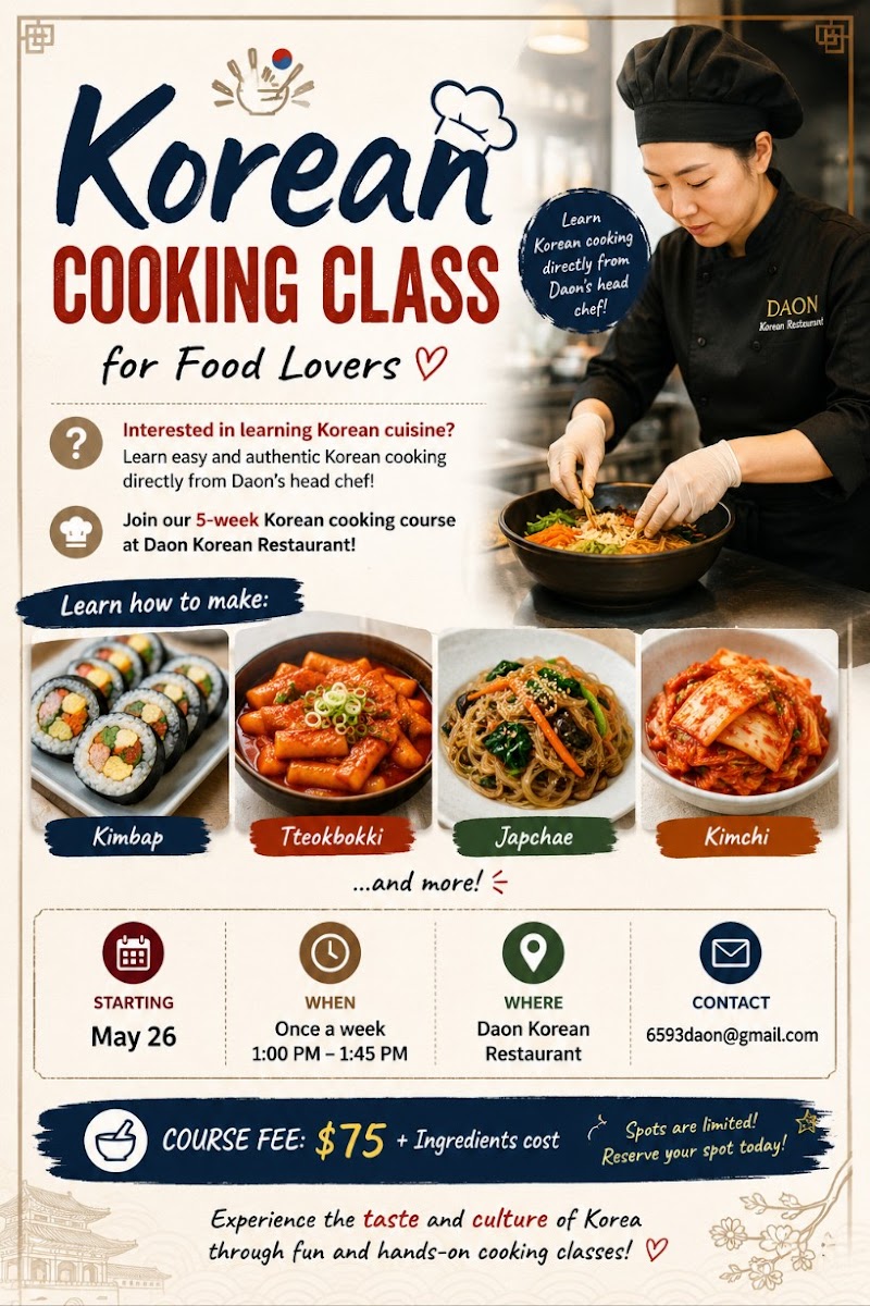 DaOn Korean Restaurant Photo Menu 5
