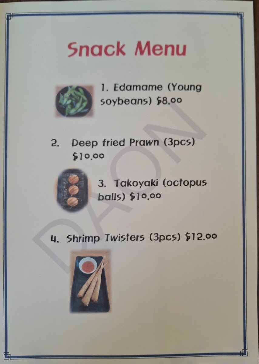 DaOn Korean Restaurant Photo Menu 8