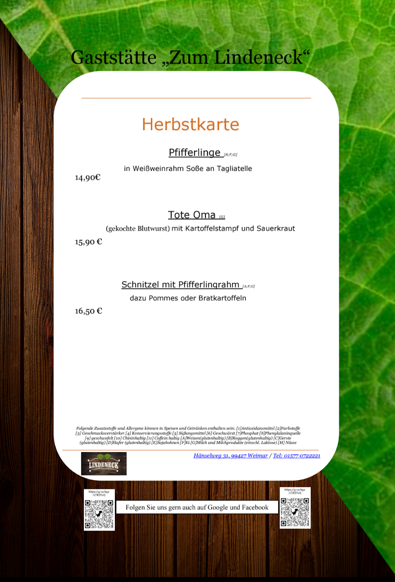 Gaststätte 'Zum Lindeneck' Photo Menu 5