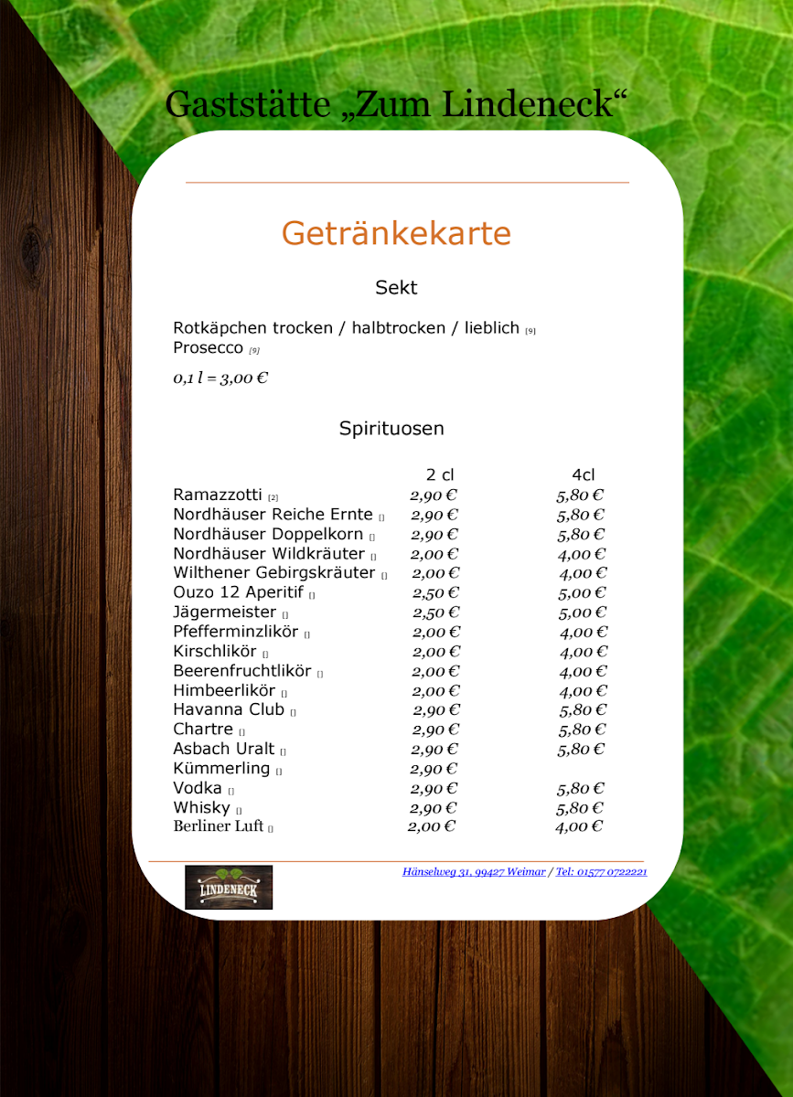 Gaststätte 'Zum Lindeneck' Photo Menu 6
