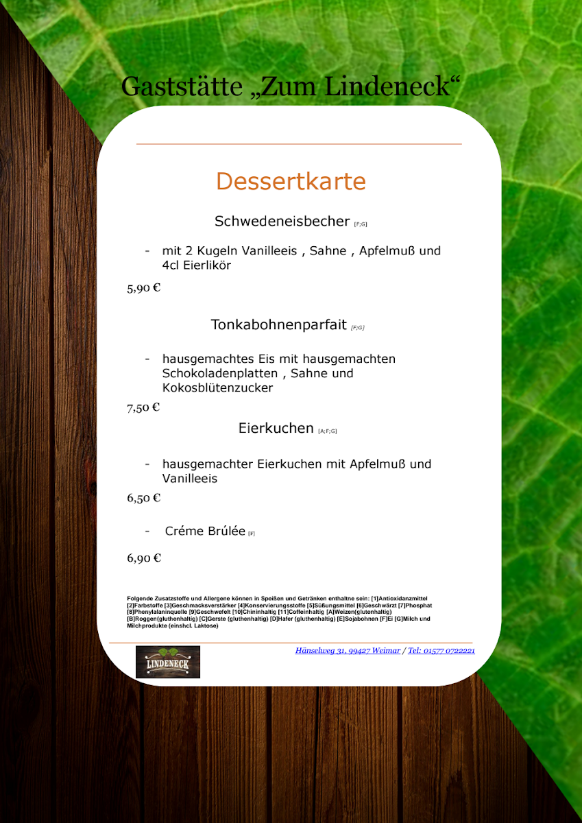 Gaststätte 'Zum Lindeneck' Photo Menu 8