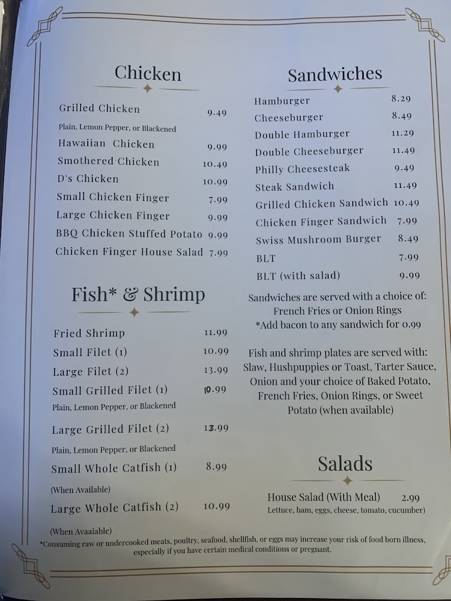 Crossroad's Steak & Grill Photo Menu 1