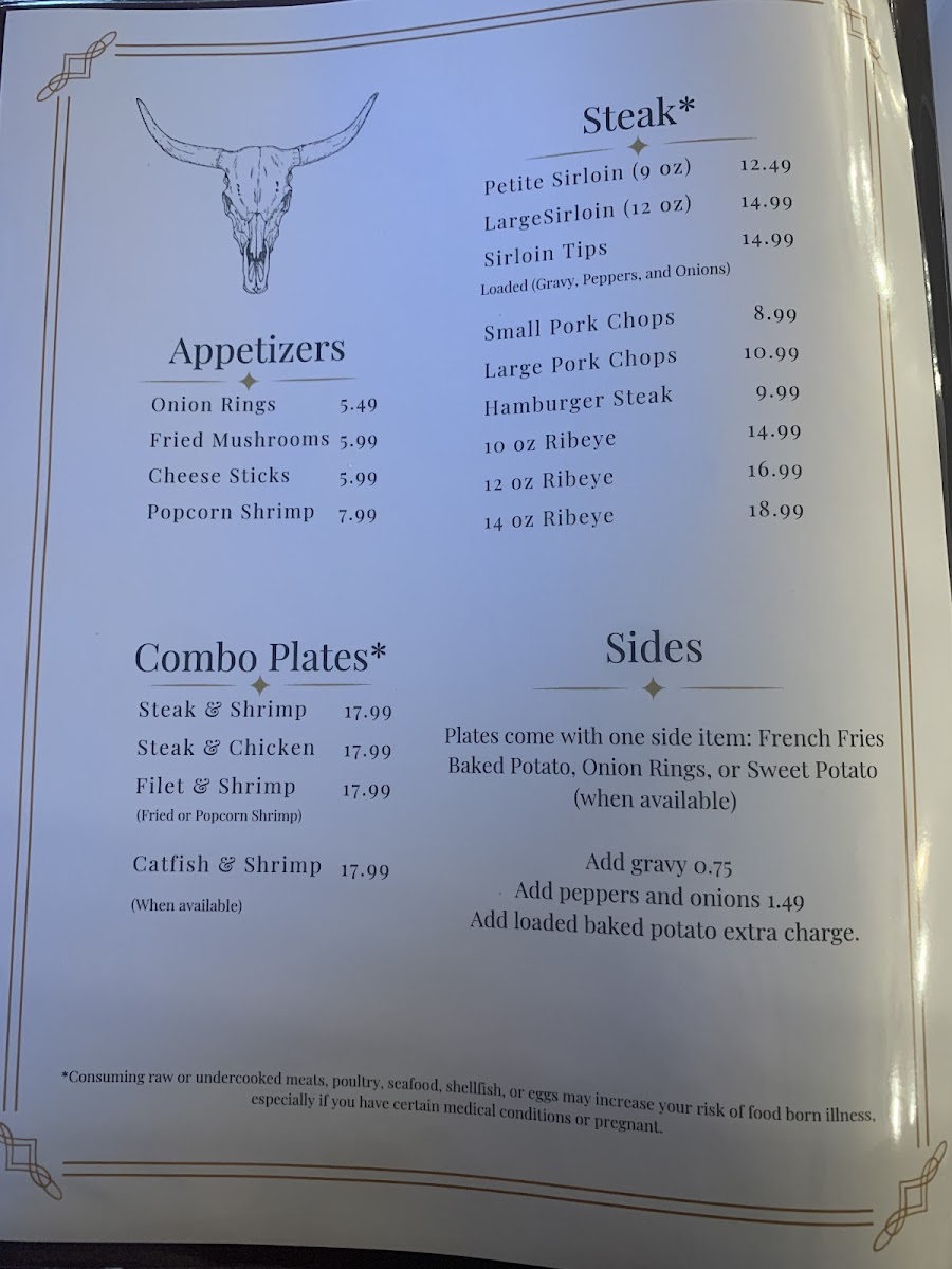 Crossroad's Steak & Grill Photo Menu 2