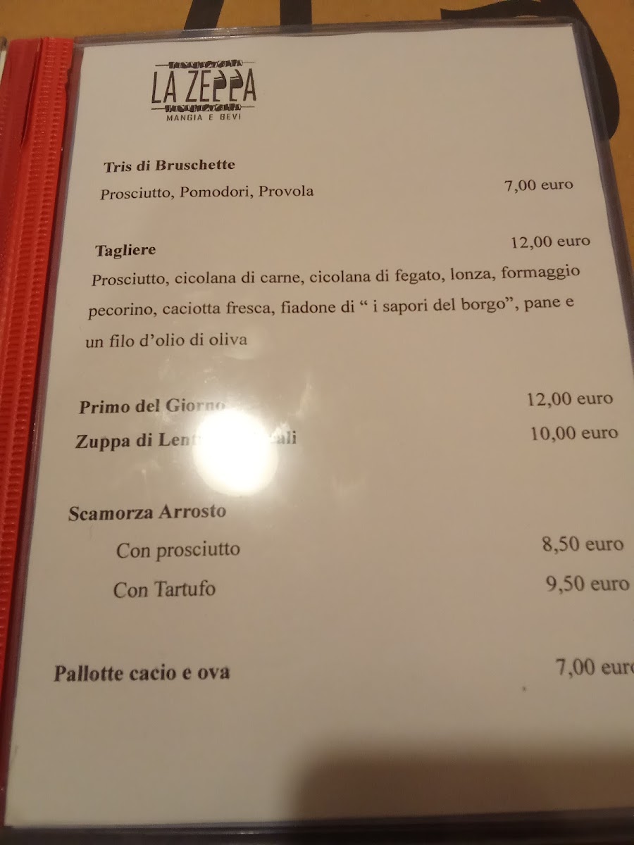 La Zeppa Mangia e Bevi Photo Menu 2