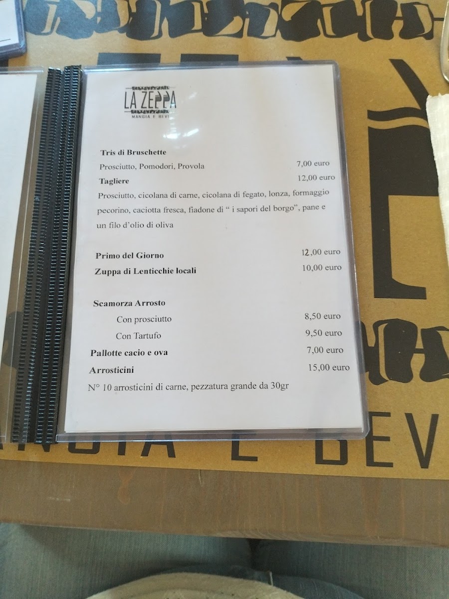 La Zeppa Mangia e Bevi Photo Menu 8