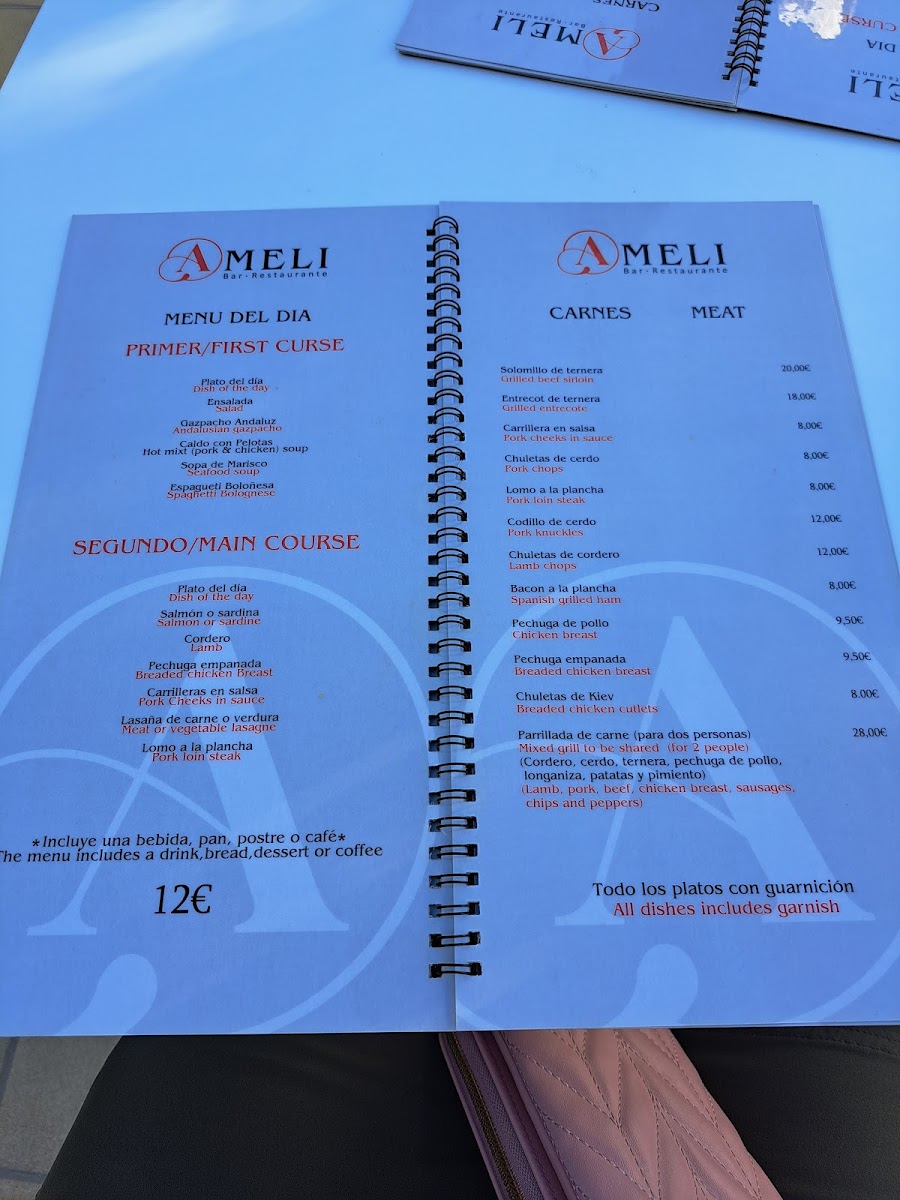 Ameli Bar Restaurante Photo Menu 2