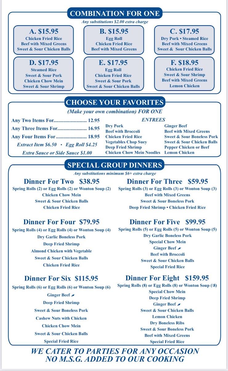 White Swan Restaurant Photo Menu 2