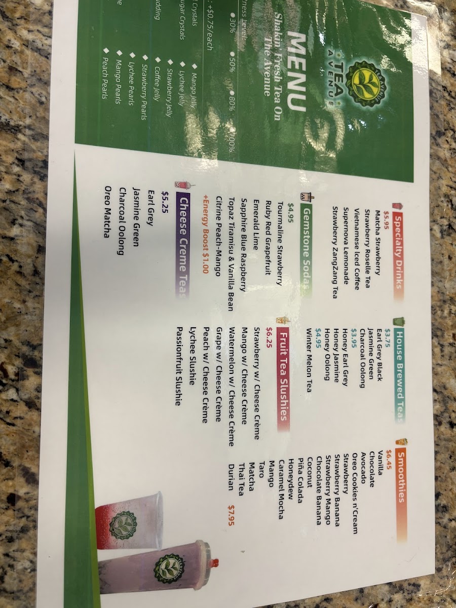 Tea Avenue Photo Menu 6