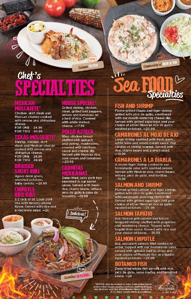 Hacienda Bar & Grill Photo Menu 2