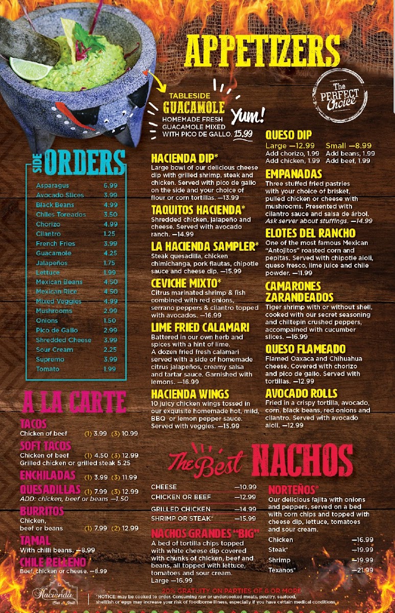 Hacienda Bar & Grill Photo Menu 6