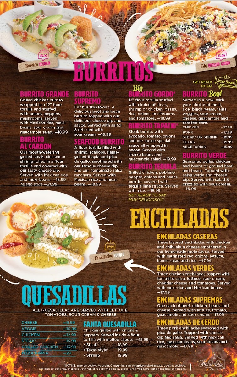 Hacienda Bar & Grill Photo Menu 8