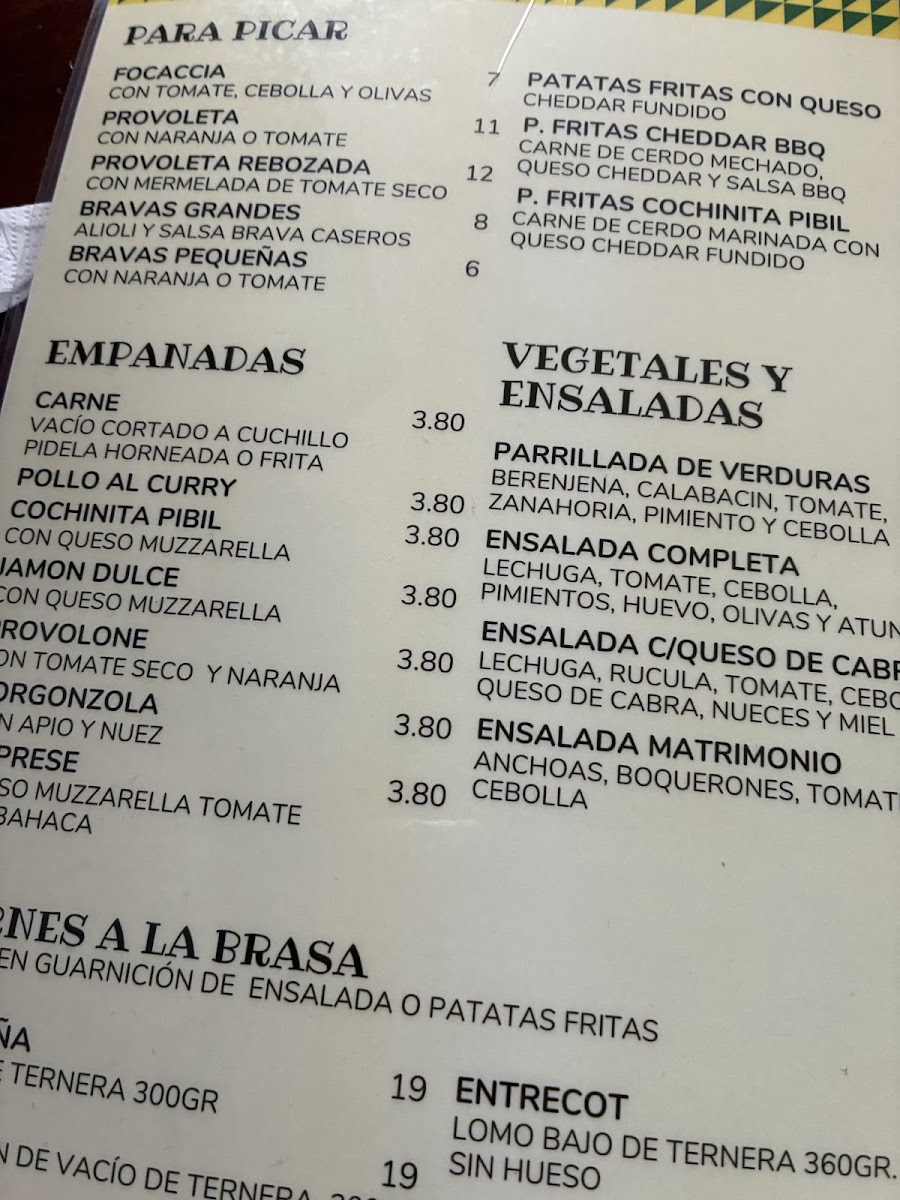 Casa Nostra Photo Menu 3