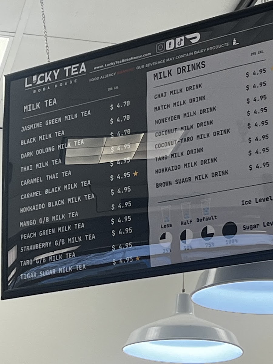 Lucky Tea Boba House Photo Menu 2
