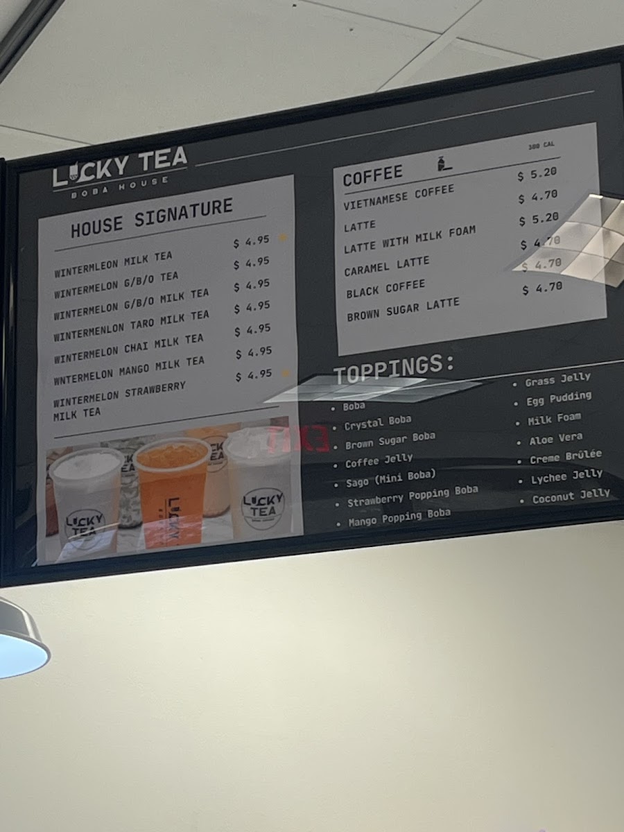Lucky Tea Boba House Photo Menu 3