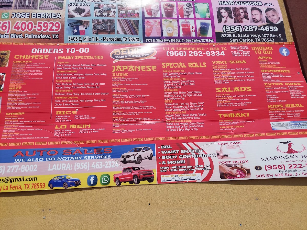 Beijing Express Photo Menu 6