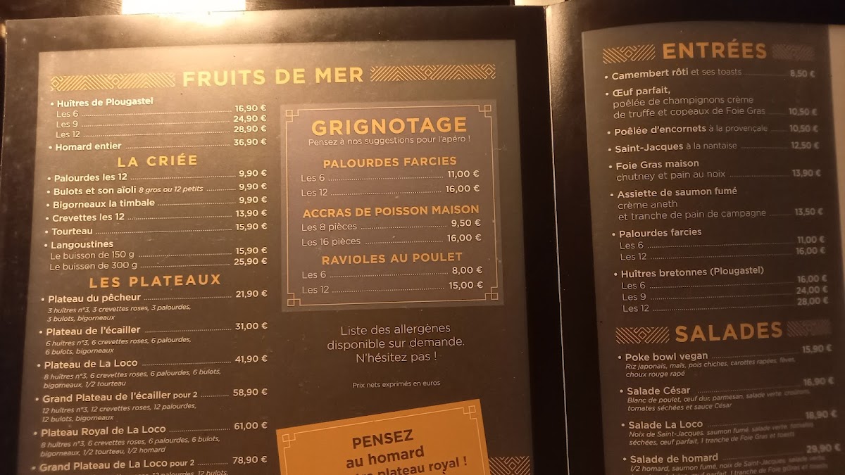 La Loco Photo Menu 8