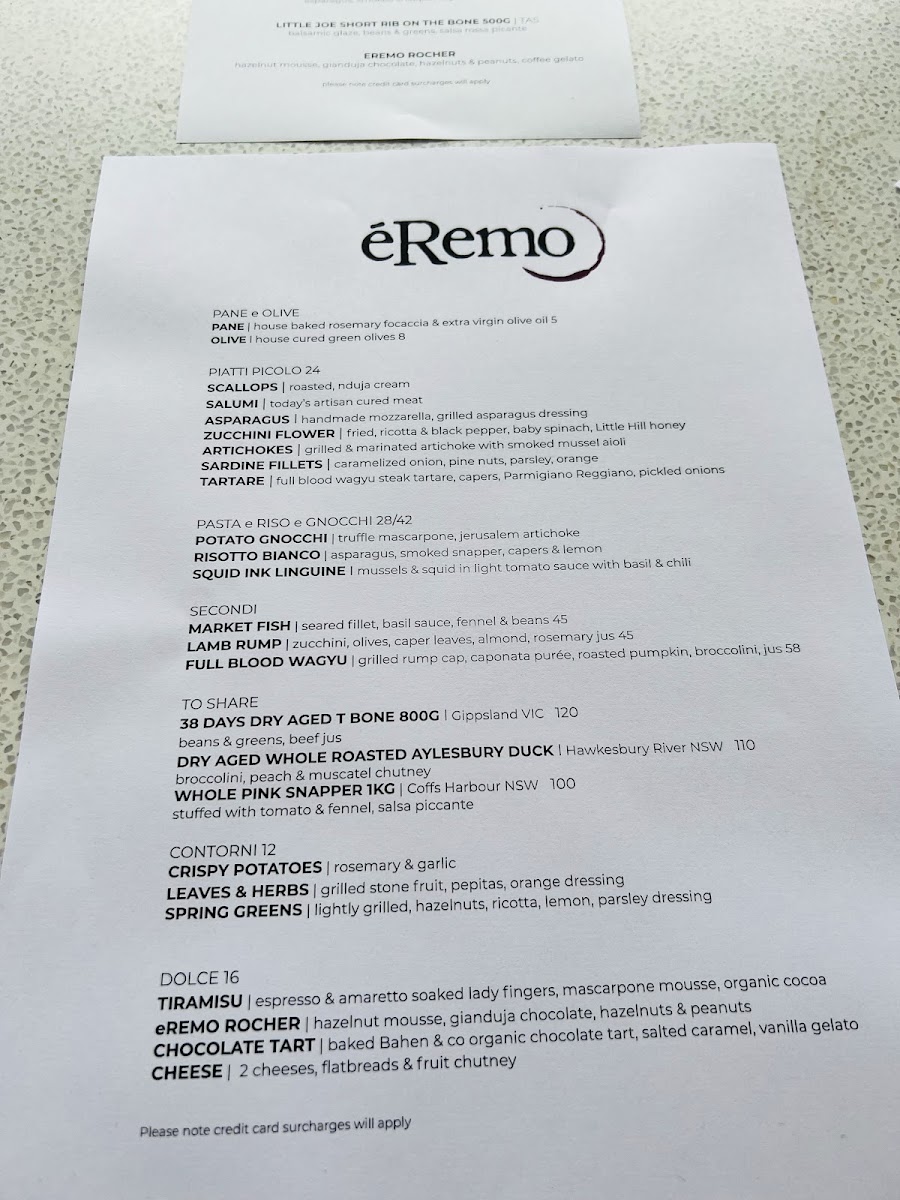éRemo Restaurant & Bar Photo Menu 8