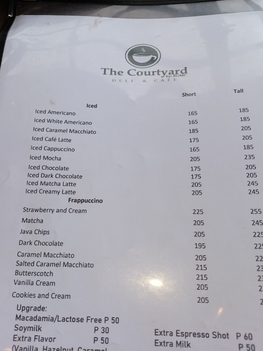 The Courtyard by BGMC Deli & Cafe Photo Menu 10