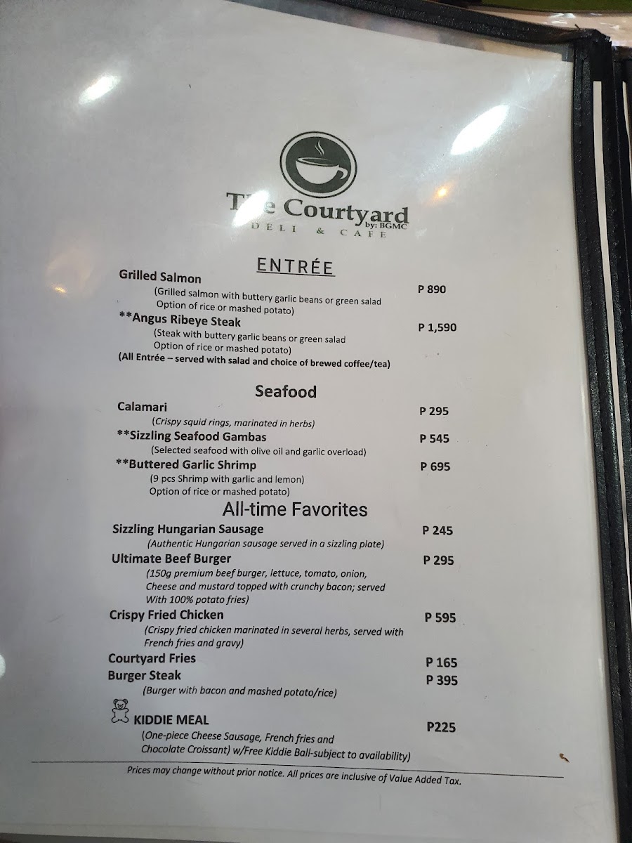 The Courtyard by BGMC Deli & Cafe Photo Menu 7