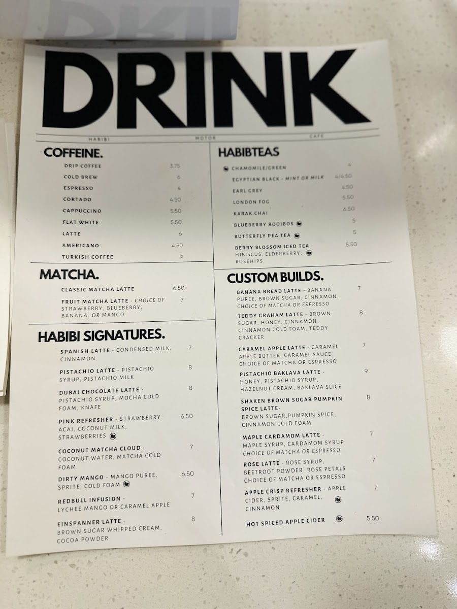 HABIBI MOTOR CAFE Photo Menu 2