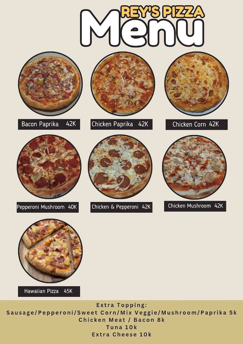 Rey's Pizza Photo Menu 1